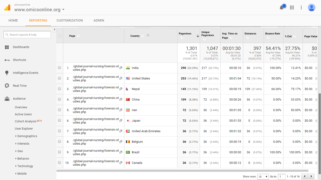 Visitor Analysis Report